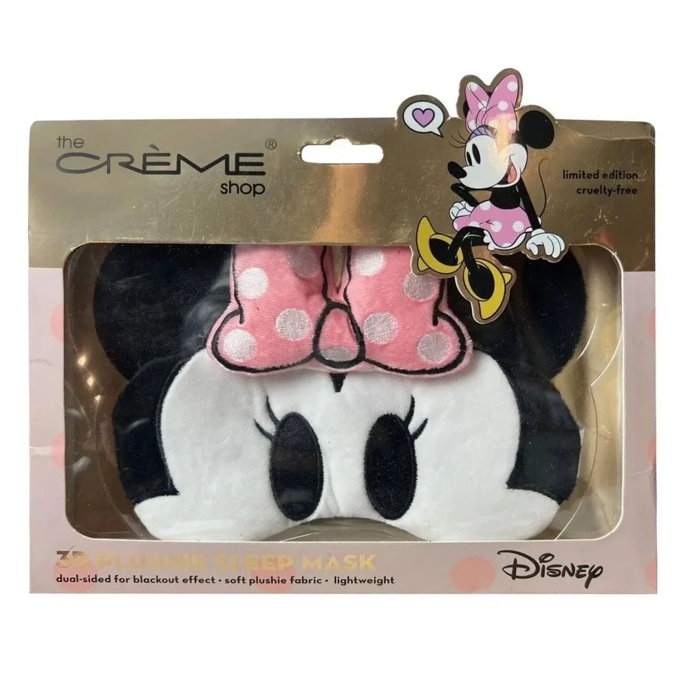 The Crème Shop Minnie Mouse 3D Plushie‎ Wide Sleep Mask
